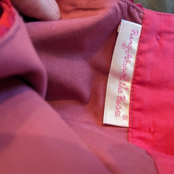 Ring Around the Rosie Raspberry Embroidered Cutout Sleeveless Lined Dress 4T - Picture 9 of 10